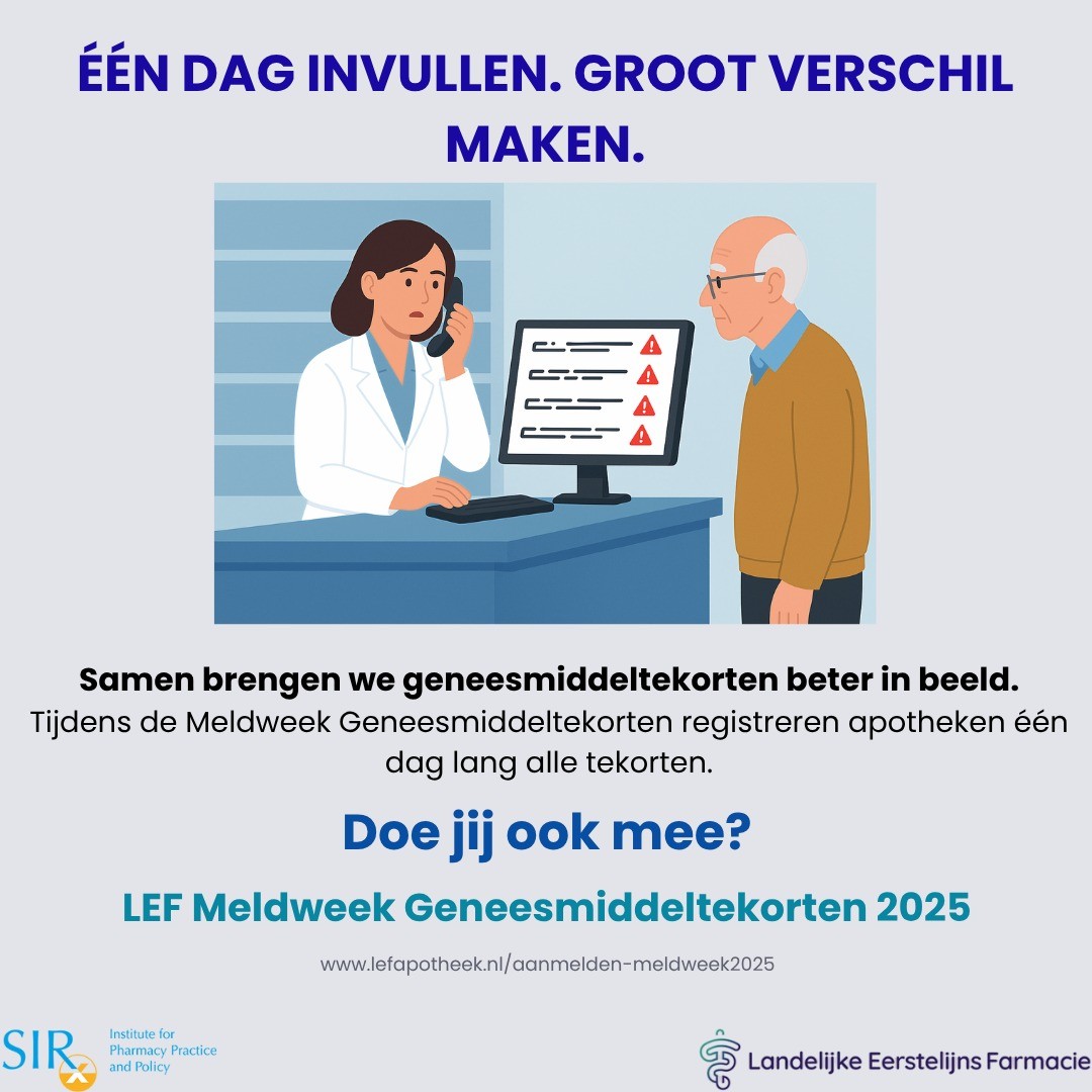 LEF Meldweek Geneesmiddeltekorten 2025